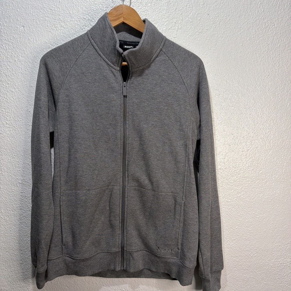 Bench Men's Full Zip Knit jacket Size S Fleece